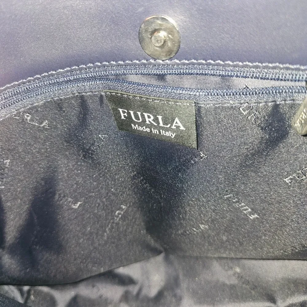 Furla Navy Blue Bag In Perfect Condition!